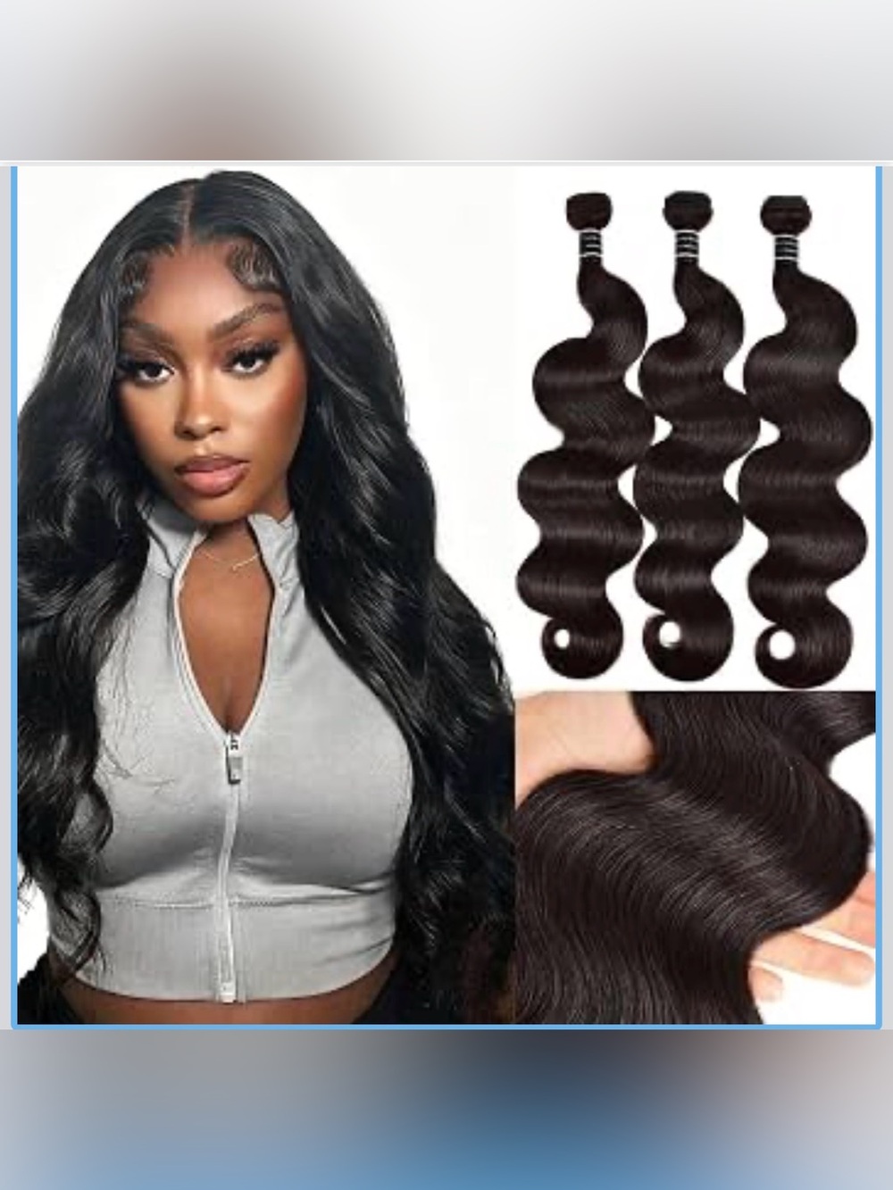 Body Wave Bundles Human Hair 16 16 16 Inch Human Hair Bundle 100% Unprocessed